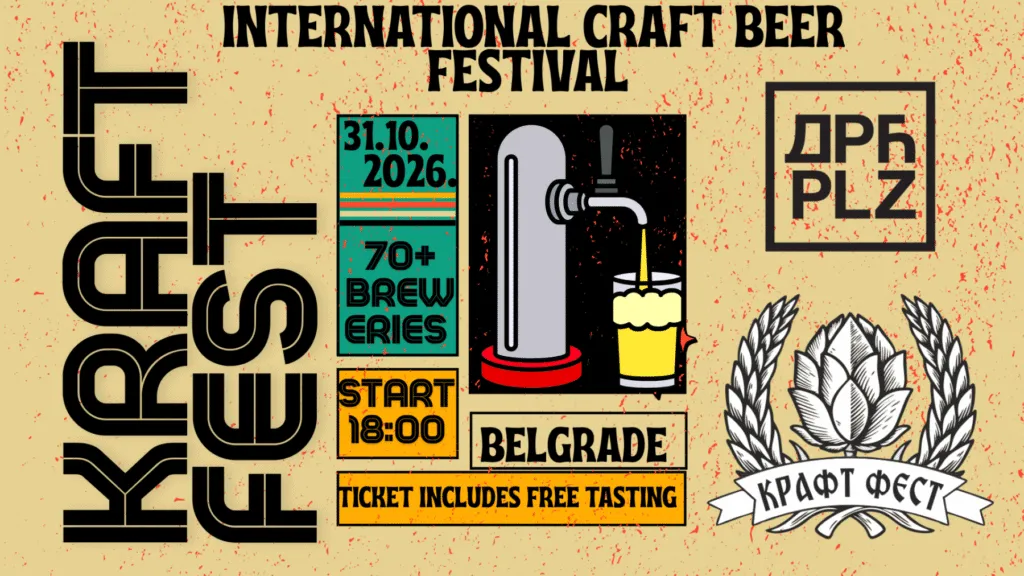 Kraft Fest në Dorçol Plac në Beograd më 31 tetor - mbi 70 birrari në një vend, degustimi është në çmim