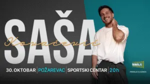 Саша Ковачевиќ во Спортскиот центар во Пожаревац на 30 октомври - трета станица на турнејата низ внатрешноста