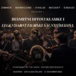 „Симфонија во темнина“ во ЦЗК Влада Дивљан во Белград на 12 декември - камерен оркестар свири Цимер и Мориконе, а публиката е со маски на очите