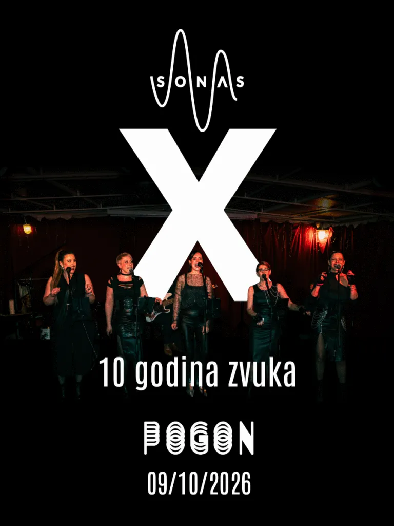 Сонас со концертот SONAS X во Погон во Риека на 9 октомври - десет години од риечката вокална група