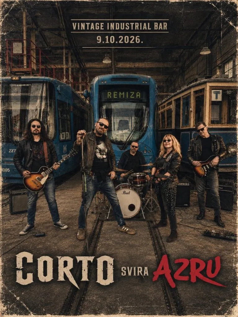 Corto 9 Ekim'de Zagreb'deki Vintage Industrial'da Azra çalıyor - Azra'nın davulcusu ve basçısıyla on yıl sahne alan şarkıcı