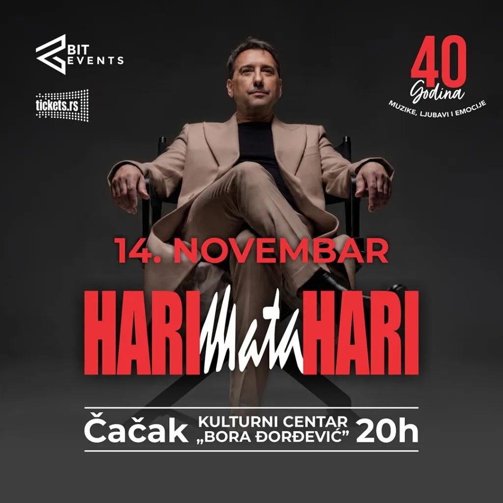 Hari Mata Hari 14 Kasım'da Çaçak'ta: "Lejla"nın sesinin 40 yıllık kariyeri