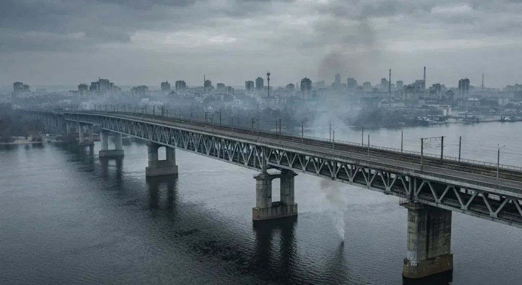 Јужниот мост во Киев погоден втор ден по ред: метрото веќе не го преминува Днепар