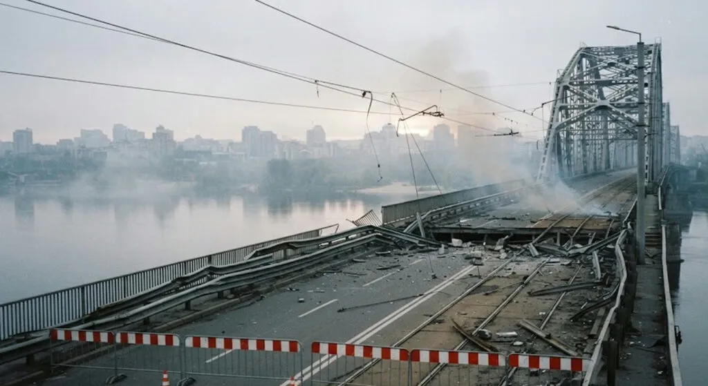 Два моста во Киев погодени шест пати за неколку дена: Зеленски тврди дека Русија ја предала технологијата на млазни дронови на Пјонгјанг