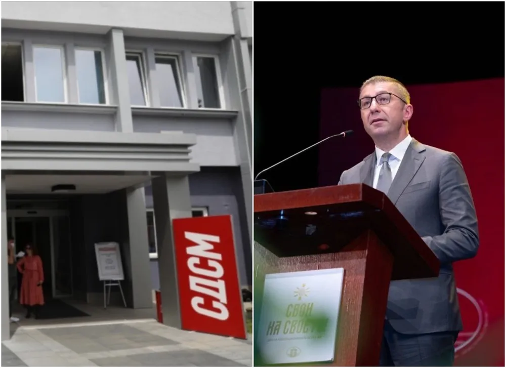 СДСМ го нападна говорот на Мицкоски: еврокомесарката Кос неделава не ја ни спомена Македонија