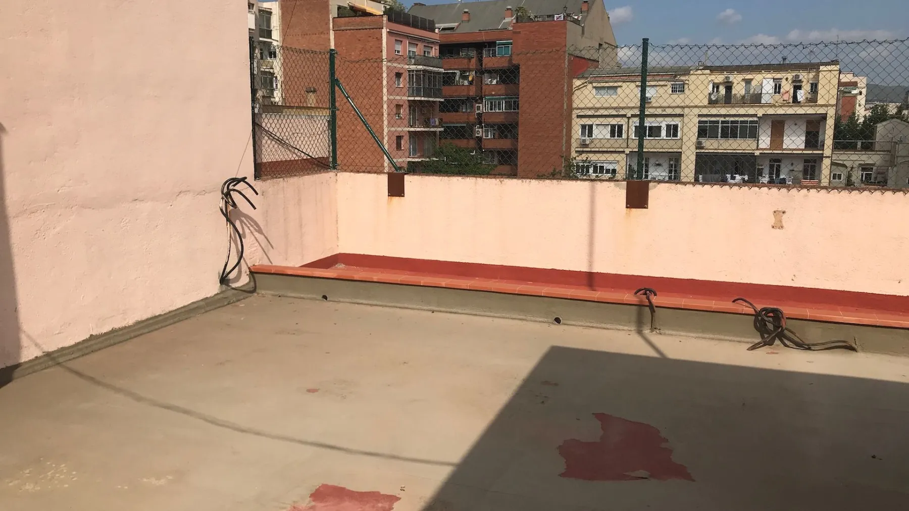 Die Dachterrasse vor der Renovierung