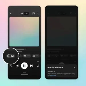 YouTube Music ќе ти каже дали песната ја направила машина: ознаката е тука, но парите за ВИ-песните и понатаму течат